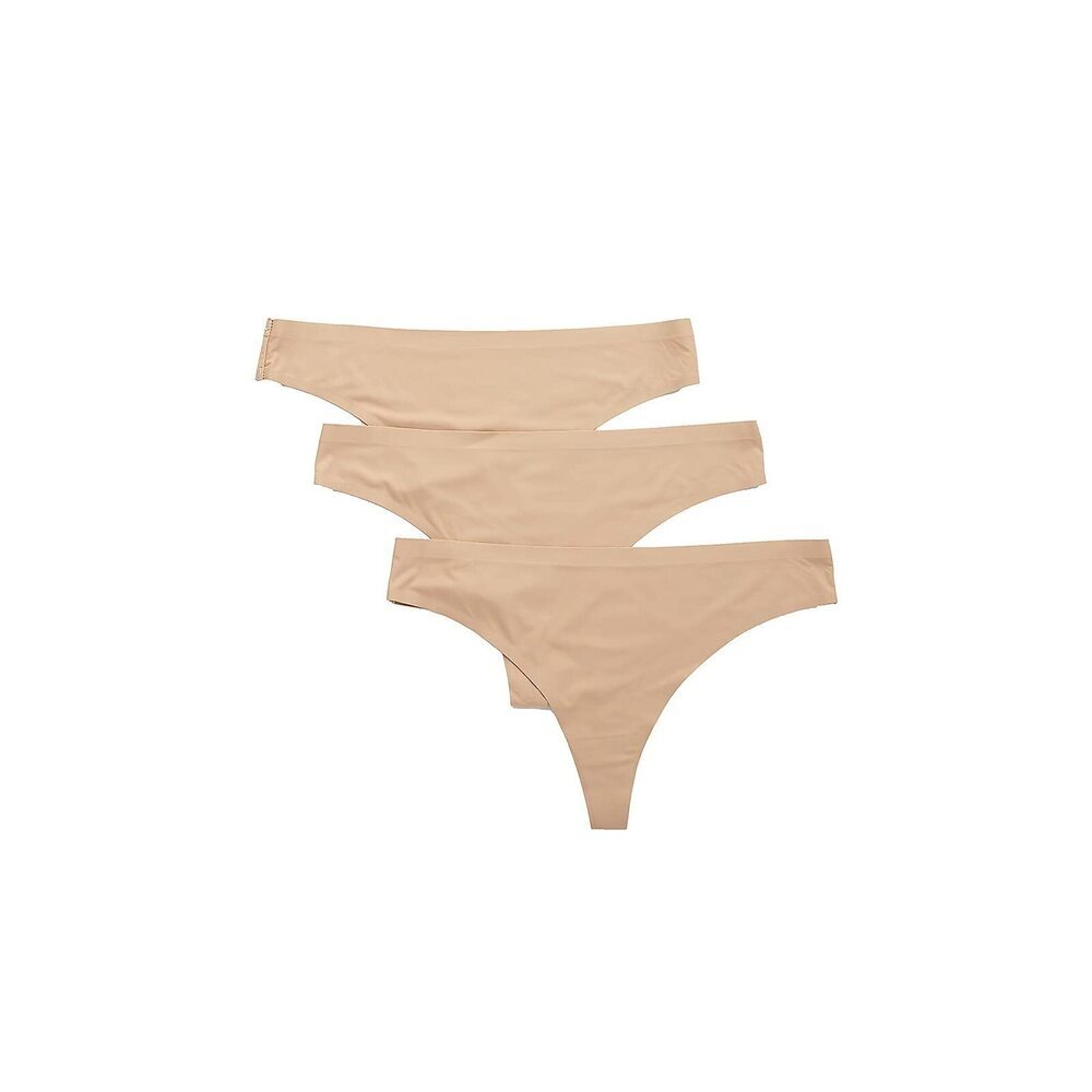 honeydew Women's Skinz Thong Panty 3 Pack 540243P Nude Medium M
